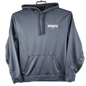 Mens Dunbrooke Dark Gray New England Patriots Pullover Hoodie Long Sleeve XL